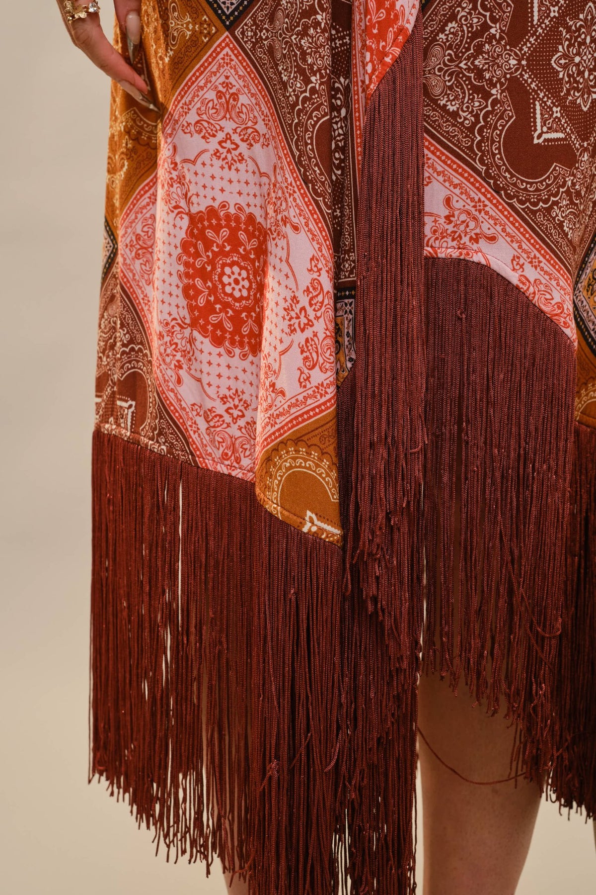 Avery Fringe Dress Terra Cotta Gorge Co. Avery Fringe Dress Terra Cotta Gorge Co.