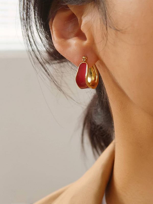 Candide 18K Gold Non-Tarnish Classic Hoop Earring