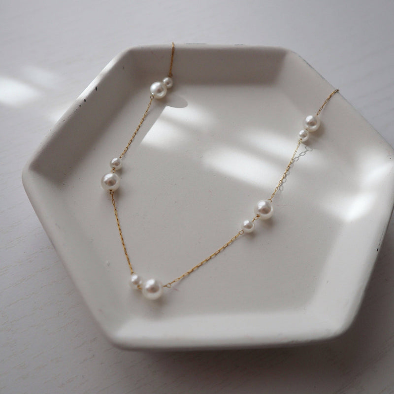 Alina Double Pearl Necklace - JESSA Jewelry - Terra Cotta Gorge Co.