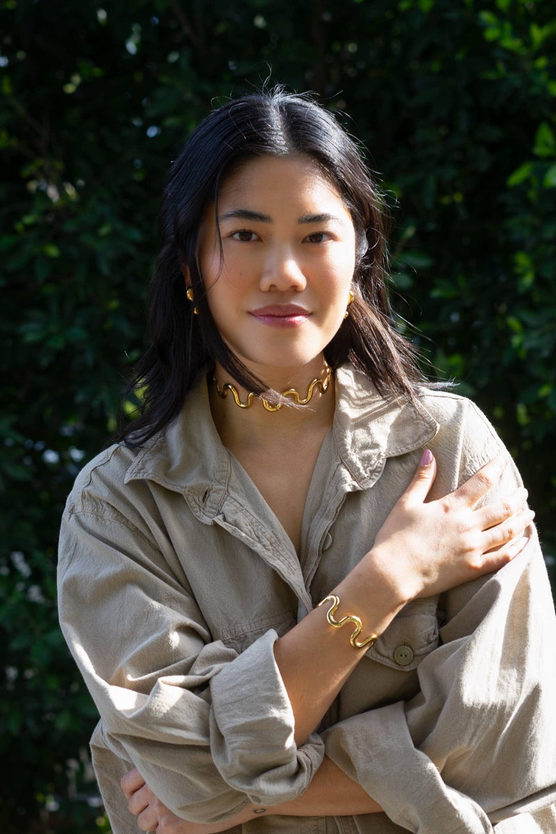 Alma Cuff - 18K Gold Plated - Peter and June - Terra Cotta Gorge Co.