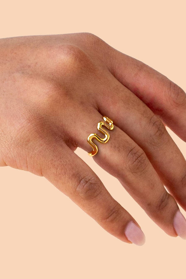 Alma Ring - 18K Gold Plated - Peter and June - Terra Cotta Gorge Co.
