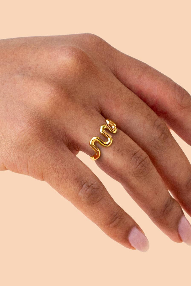 Alma Ring - 18K Gold Plated - Peter and June - Terra Cotta Gorge Co.