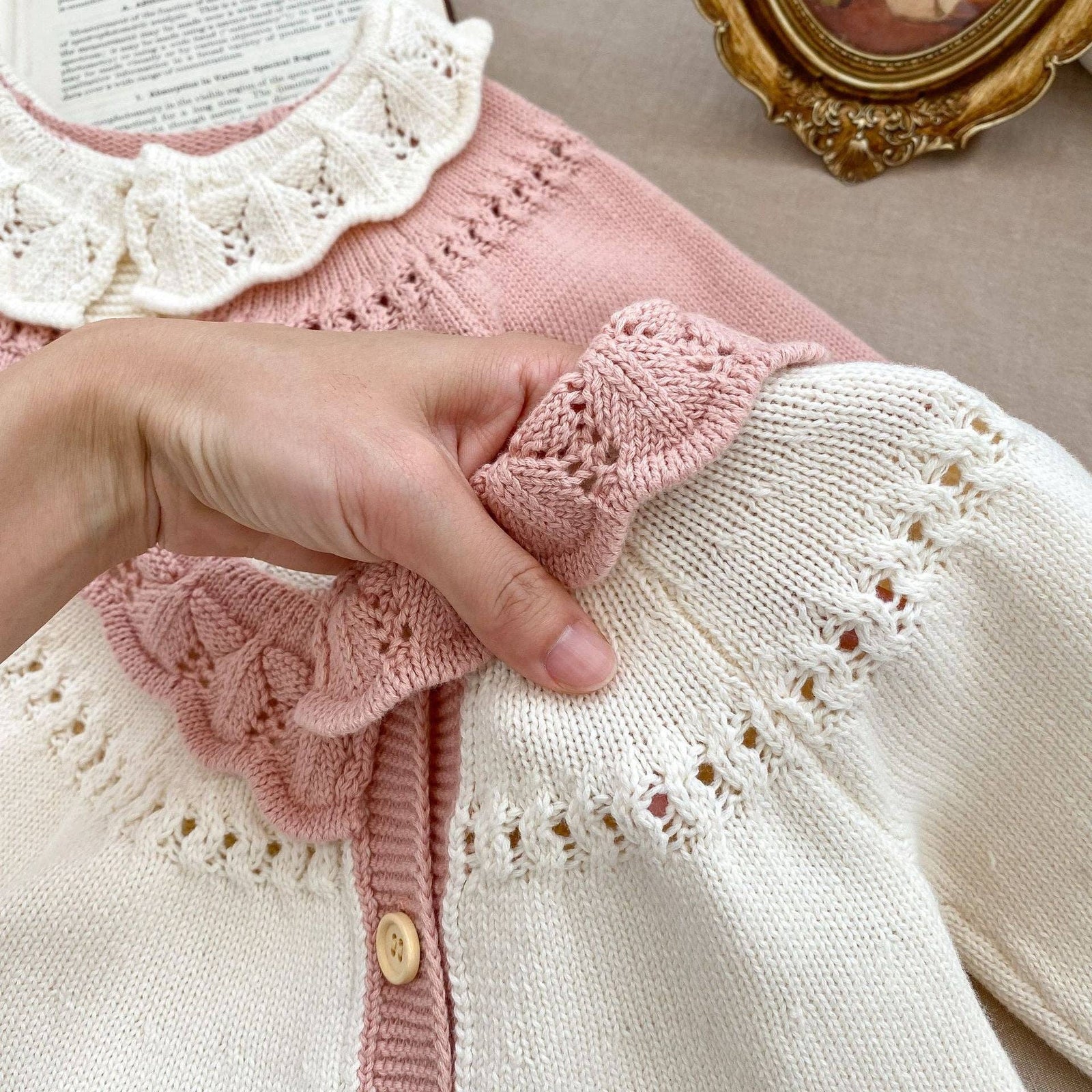 トップス Embroidered Design Summer Knit Cardigan il_1080xN.5251122562_44l1.jpg