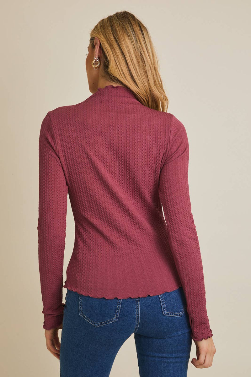 Berry Mock Neck - GILLI - Terra Cotta Gorge Co.