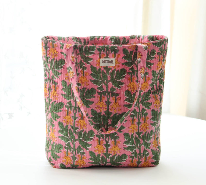 Bubblegum Forest Reversible Tote - MYNAHbySmitha - Terra Cotta Gorge Co.