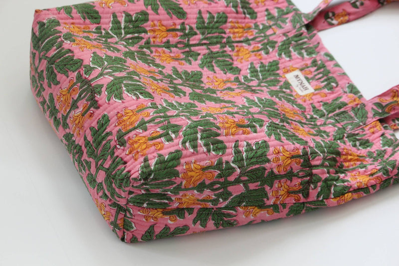 Bubblegum Forest Reversible Tote - MYNAHbySmitha - Terra Cotta Gorge Co.