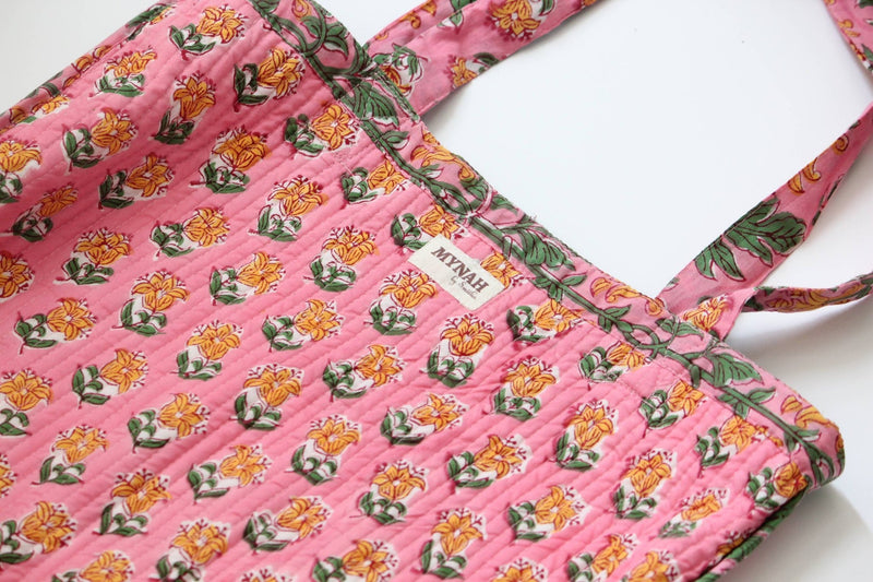 Bubblegum Forest Reversible Tote - MYNAHbySmitha - Terra Cotta Gorge Co.