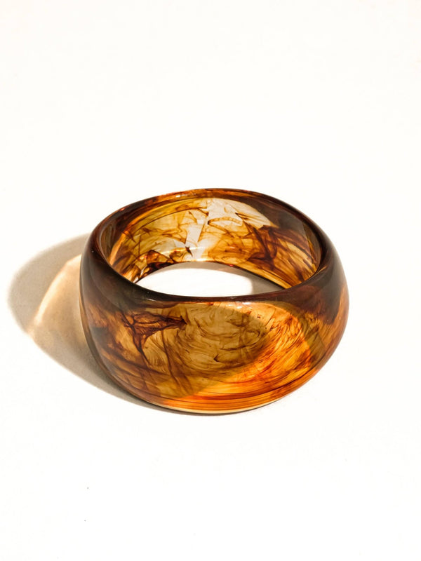 Caelia Modern Bold Statement Resin Bangle - Flânerie by MAIQ - Terra Cotta Gorge Co.
