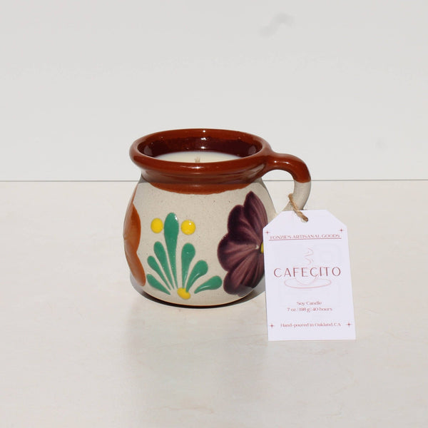Cafecito Jarrito Candle - 7oz - Fonzie's Artisanal Goods - Terra Cotta Gorge Co.