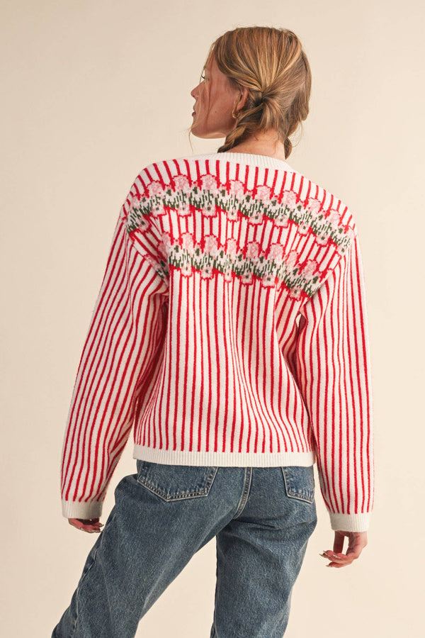 Candy Cane Cardigan - &MERCI - Terra Cotta Gorge Co.