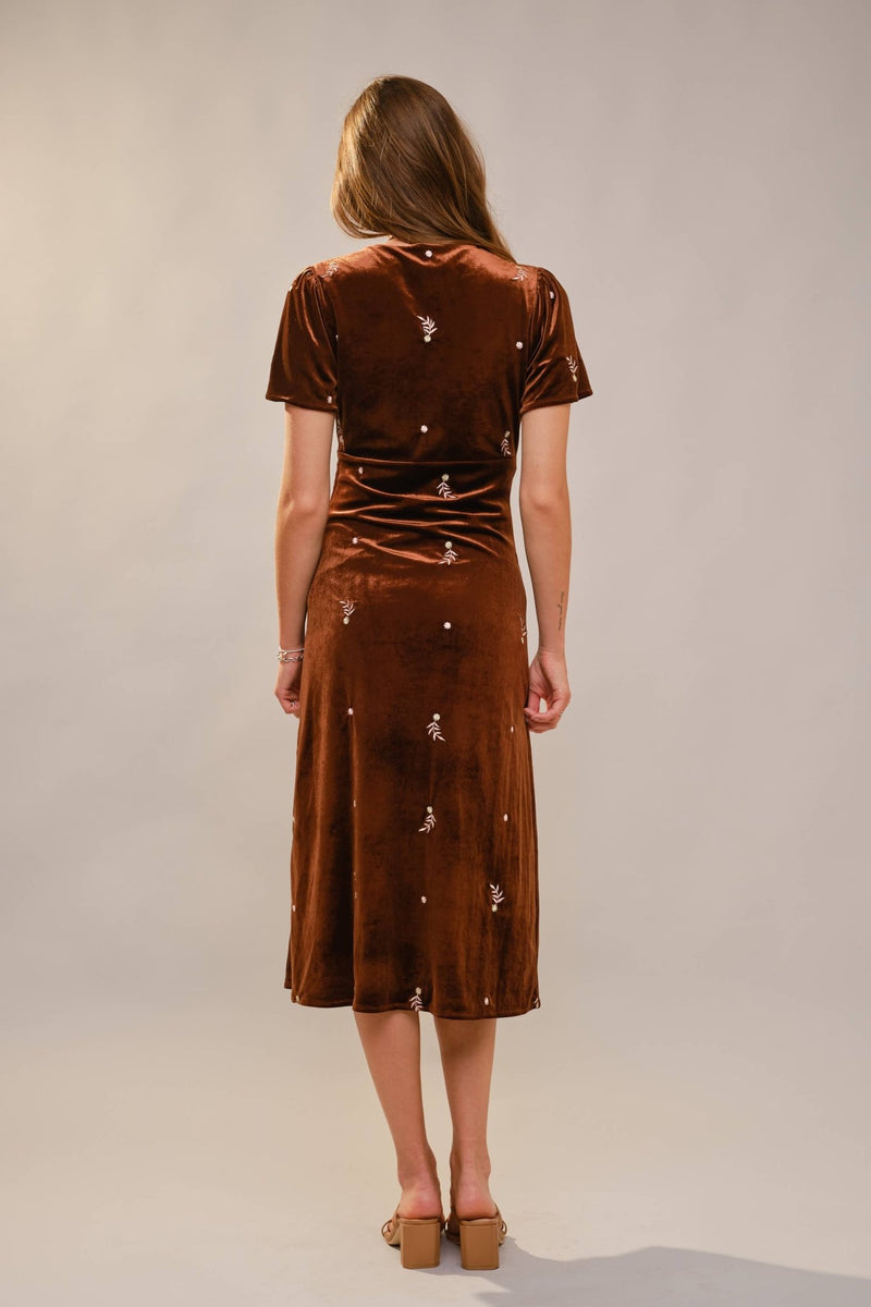 Caroline Velvet Dress - Blue B - Terra Cotta Gorge Co.