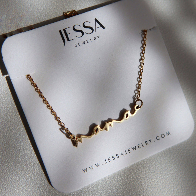 Dainty Mama Necklace - JESSA Jewelry - Terra Cotta Gorge Co.