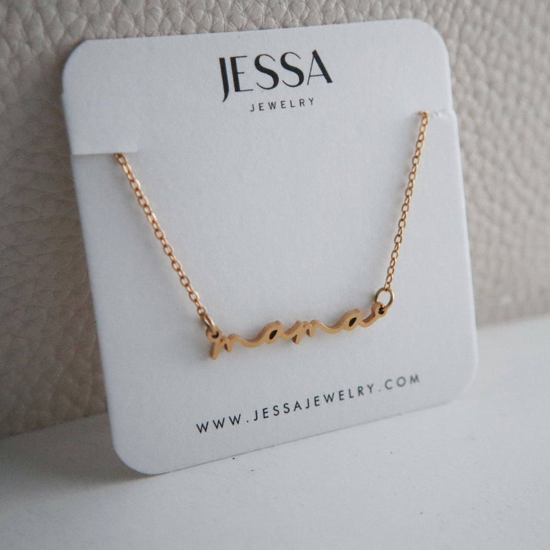 Dainty Mama Necklace - JESSA Jewelry - Terra Cotta Gorge Co.