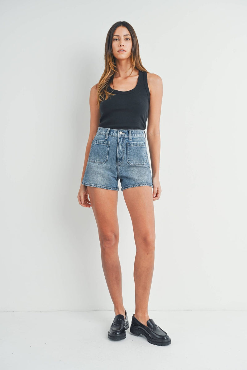 Denim Patch Pocket Short - JBD - Terra Cotta Gorge Co.