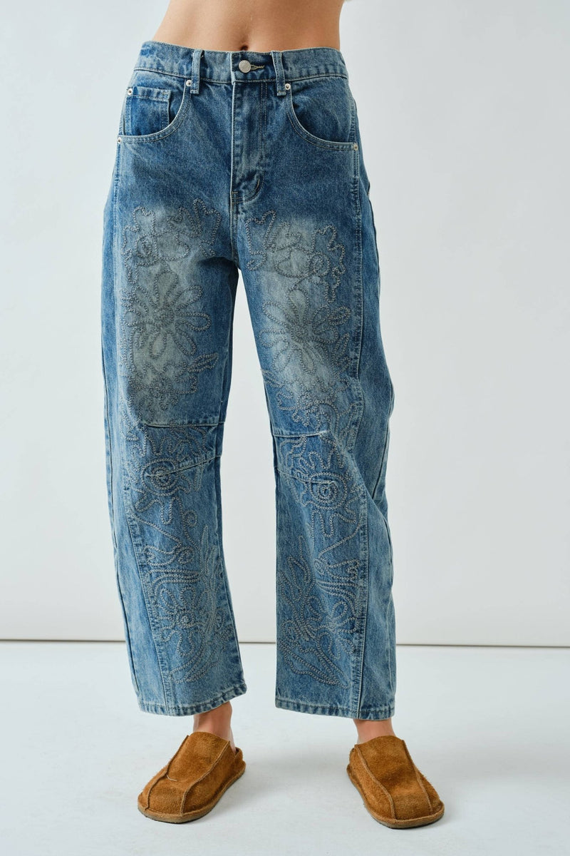 Eloise Barrel Jeans - Aaron & Amber - Terra Cotta Gorge Co.