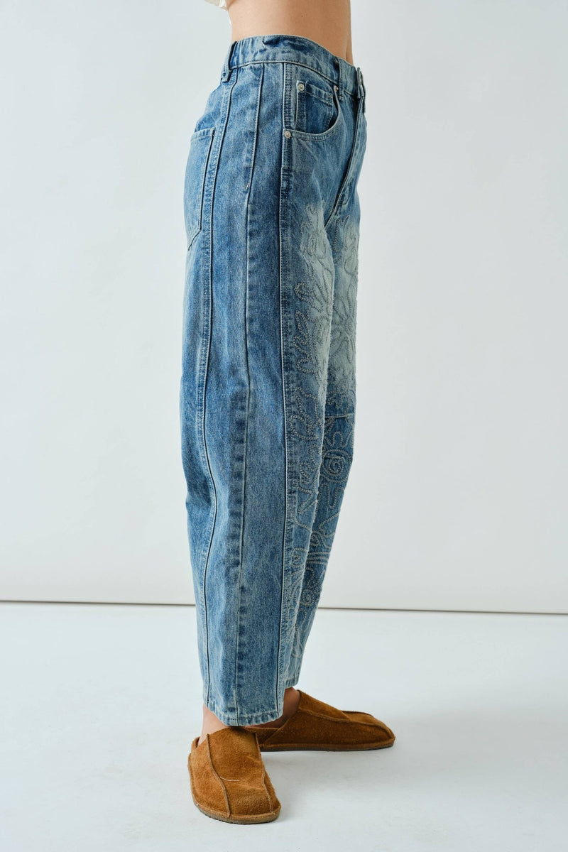 Eloise Barrel Jeans - Aaron & Amber - Terra Cotta Gorge Co.