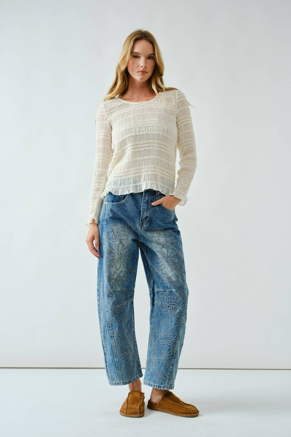 Eloise Barrel Jeans - Aaron & Amber - Terra Cotta Gorge Co.