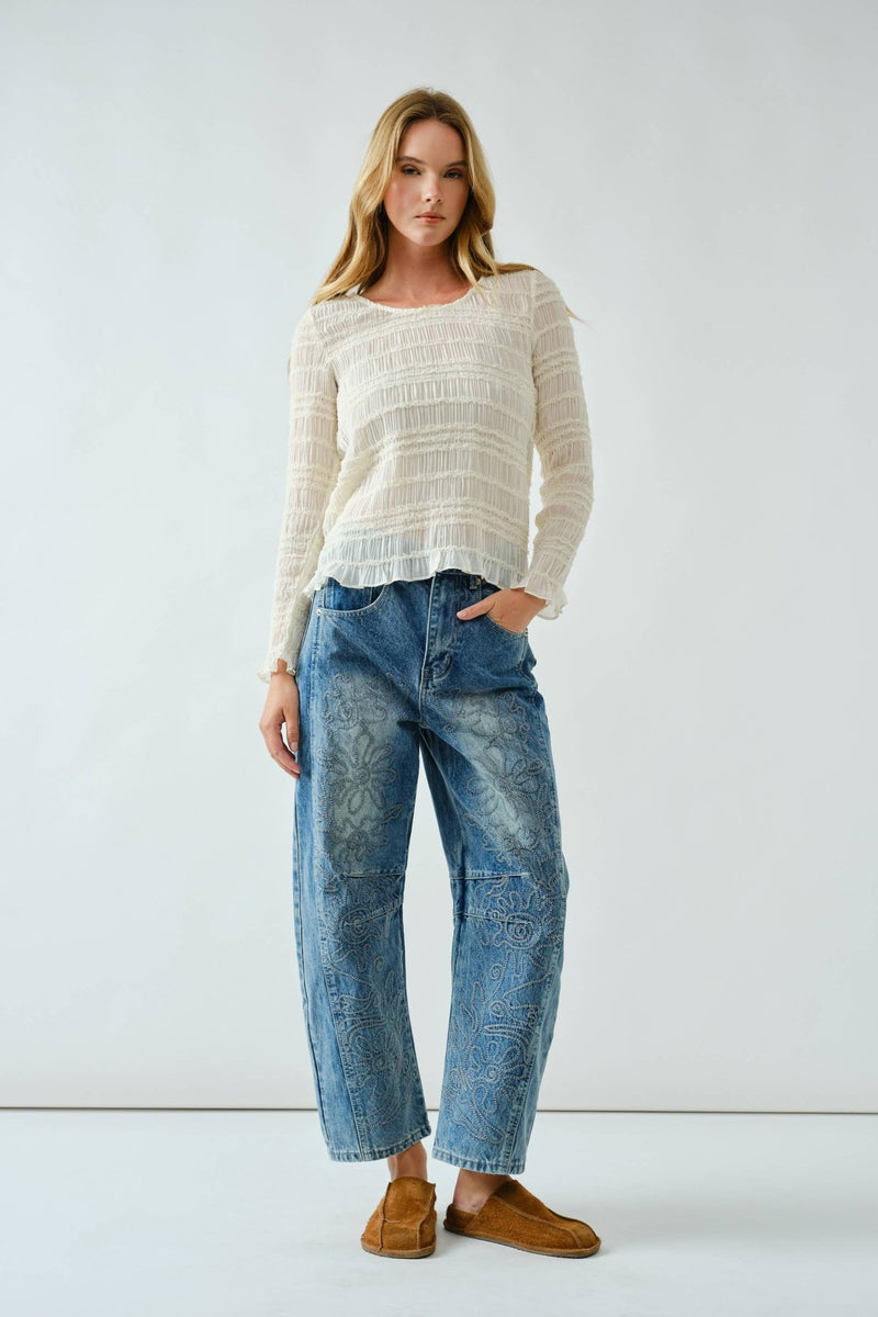 Eloise Barrel Jeans - Aaron & Amber - Terra Cotta Gorge Co.