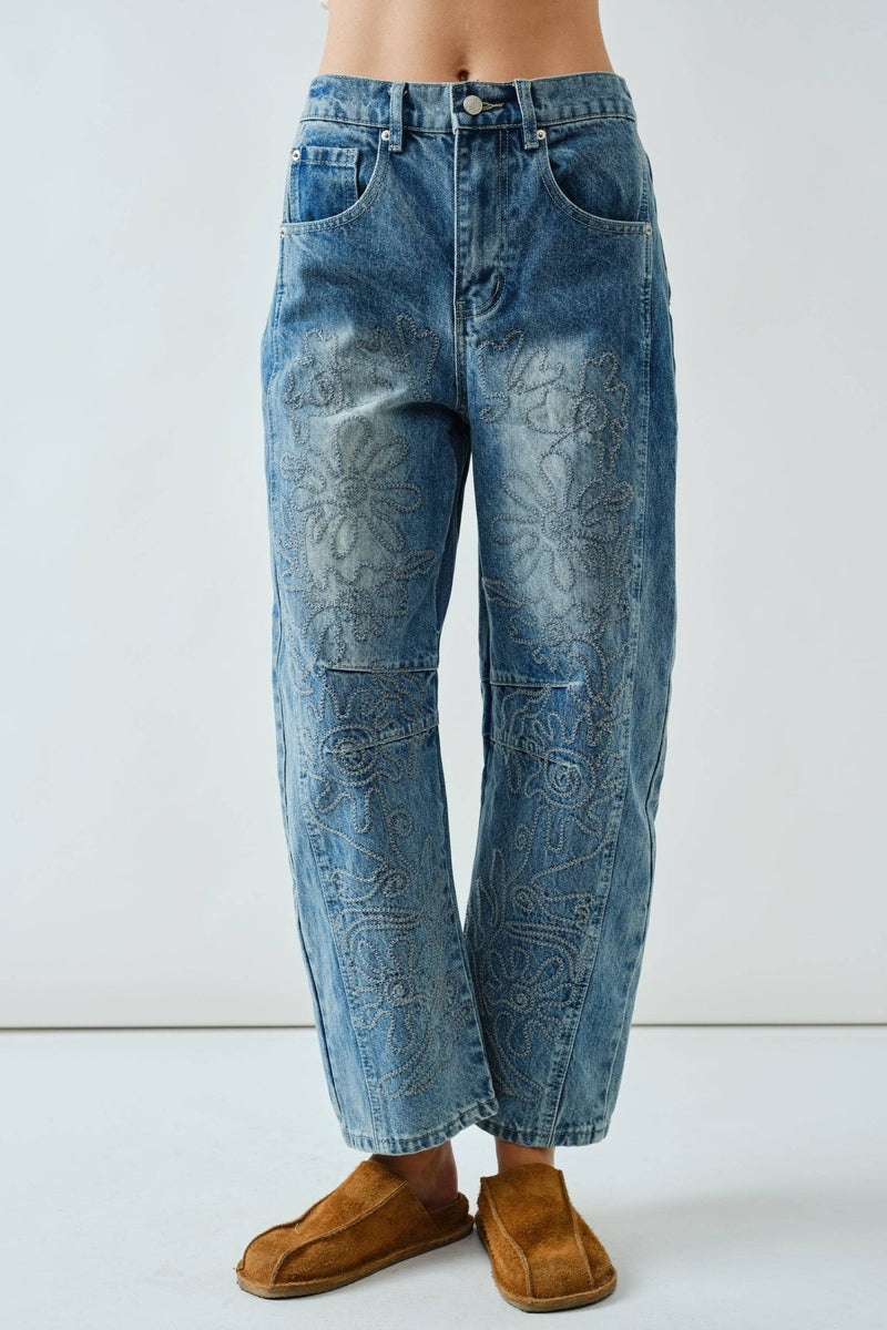 Eloise Barrel Jeans - Aaron & Amber - Terra Cotta Gorge Co.