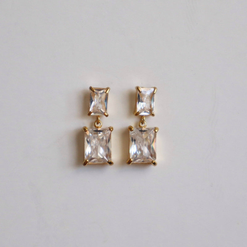 Evelina Earrings | Zircon Dangle Earrings - JESSA Jewelry - Terra Cotta Gorge Co.