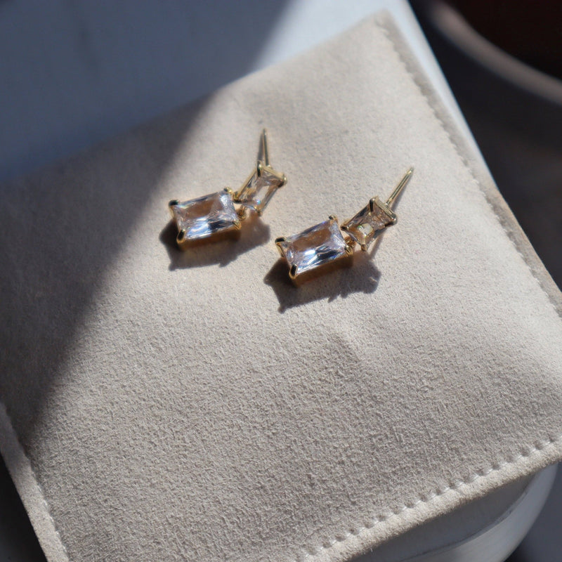 Evelina Earrings | Zircon Dangle Earrings - JESSA Jewelry - Terra Cotta Gorge Co.