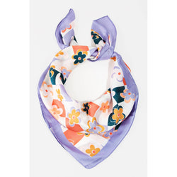 Floral Print Square Scarf - Collections by Fame Accessories - Terra Cotta Gorge Co.