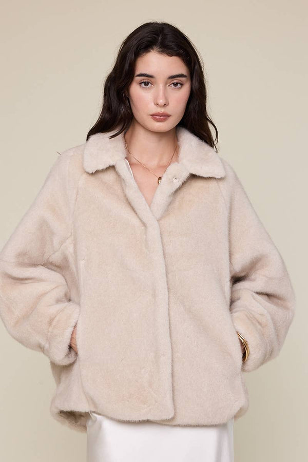 Freja Fur Jacket - Sky to Moon - Terra Cotta Gorge Co.