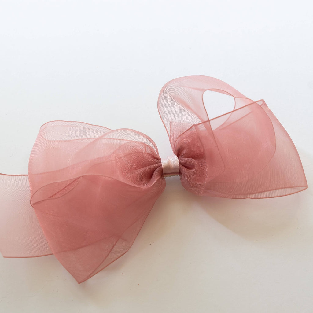 lumignon L tweed ribbon hair clip ピンク Lumignon original ♥ L tweed ribbon hair clip【ピンク