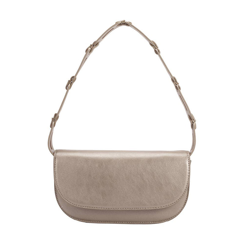 Inez Metallic Pewter Shoulder Bag - Melie Bianco - Terra Cotta Gorge Co.