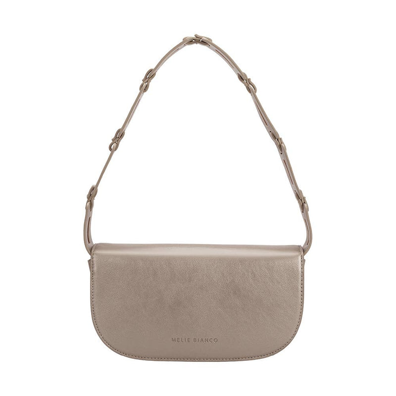 Inez Metallic Pewter Shoulder Bag - Melie Bianco - Terra Cotta Gorge Co.