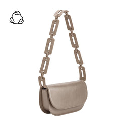 Inez Metallic Pewter Shoulder Bag - Melie Bianco - Terra Cotta Gorge Co.