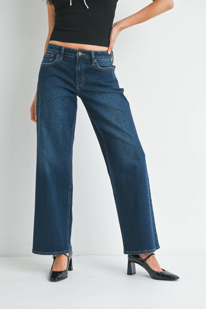 JP374 - DK - Low Rise Wide Petite - Just USA Jeans - Terra Cotta Gorge Co.