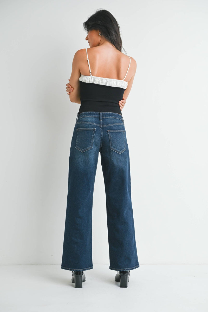 JP374 - DK - Low Rise Wide Petite - Just USA Jeans - Terra Cotta Gorge Co.