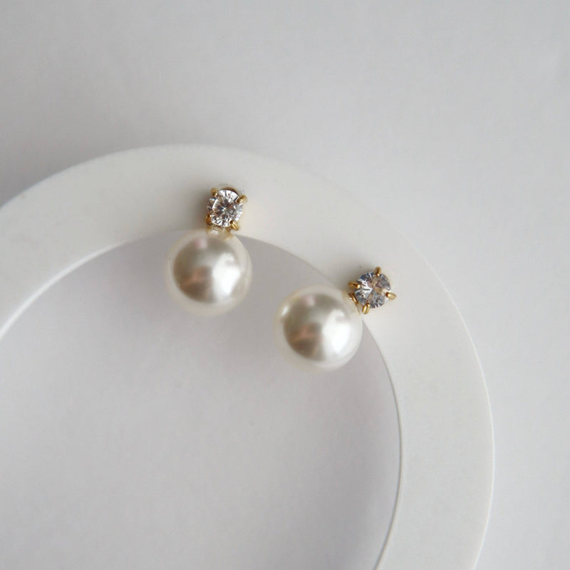 Kelly Pearl Studs - JESSA Jewelry - Terra Cotta Gorge Co.