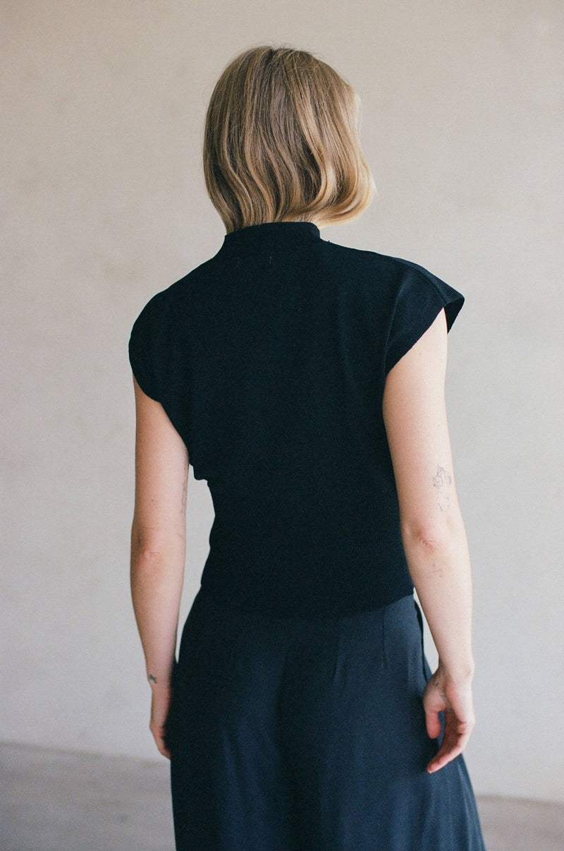 Knit Sleeveless Mock Neck Top - By Together - Terra Cotta Gorge Co.