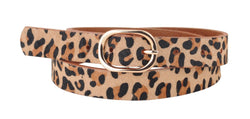 Leopard Print Leather Belt - Most Wanted USA - Terra Cotta Gorge Co.