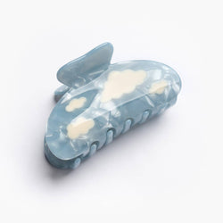 Lucy Sky Blue with White Clouds Acetate Hair Claw Clip - WINONA IRENE - Terra Cotta Gorge Co.