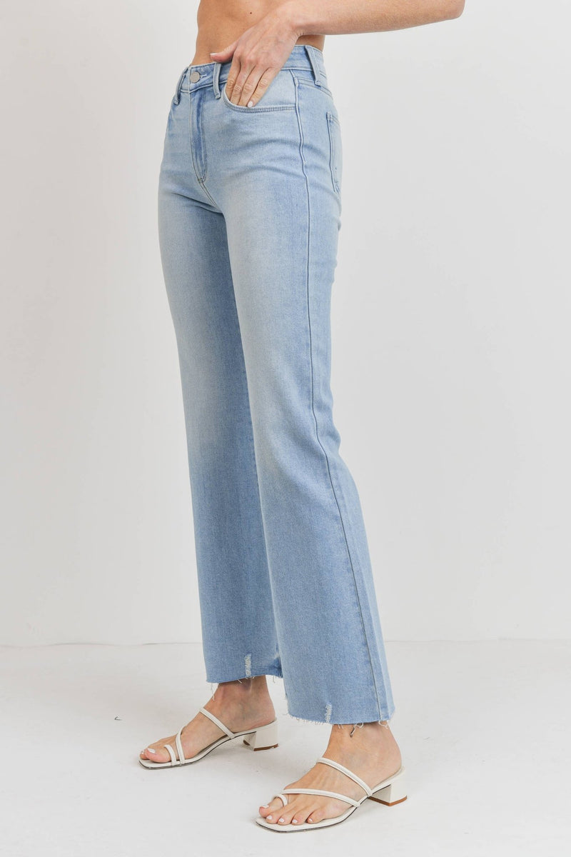 Mid Rise Flared Light Wash Jeans - JBD - Terra Cotta Gorge Co.