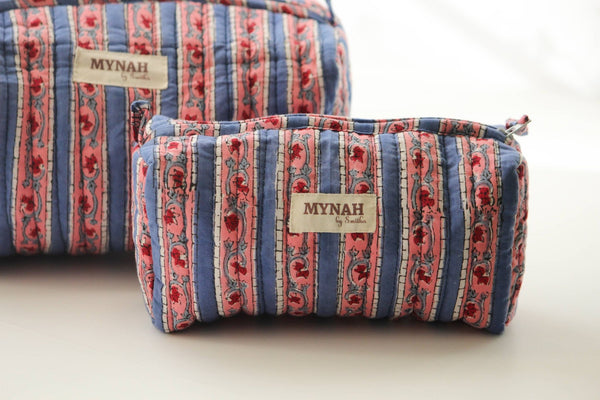 Nantucket Stripes SMALL Pouch - MYNAHbySmitha - Terra Cotta Gorge Co.