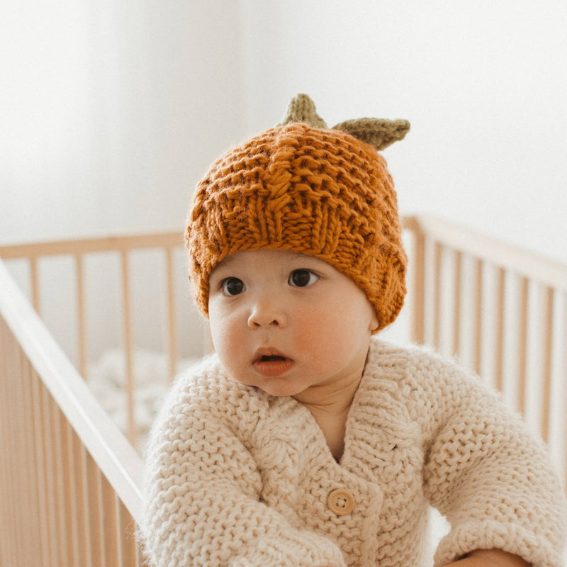 Pumpkin Beanie Hat - Huggalugs - Terra Cotta Gorge Co.