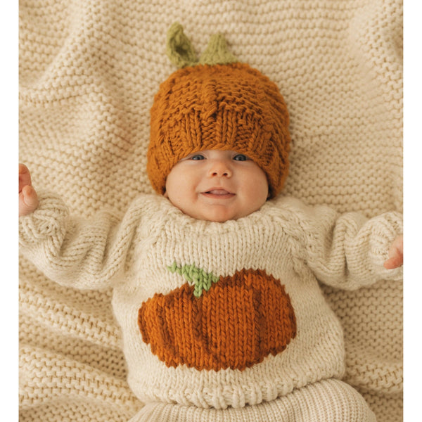 Pumpkin Crew Neck Sweater - Huggalugs - Terra Cotta Gorge Co.