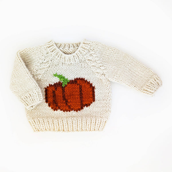 Pumpkin Crew Neck Sweater - Huggalugs - Terra Cotta Gorge Co.