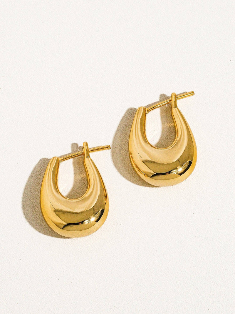 Quinn 18K Classic Droplet Hoop Earring - Flânerie by MAIQ - Terra Cotta Gorge Co.