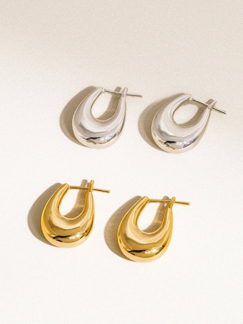Quinn 18K Classic Droplet Hoop Earring - Flânerie by MAIQ - Terra Cotta Gorge Co.