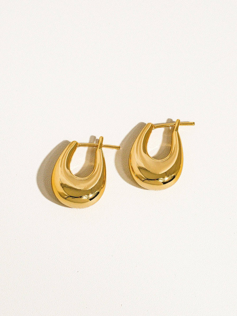 Quinn 18K Classic Droplet Hoop Earring - Flânerie by MAIQ - Terra Cotta Gorge Co.