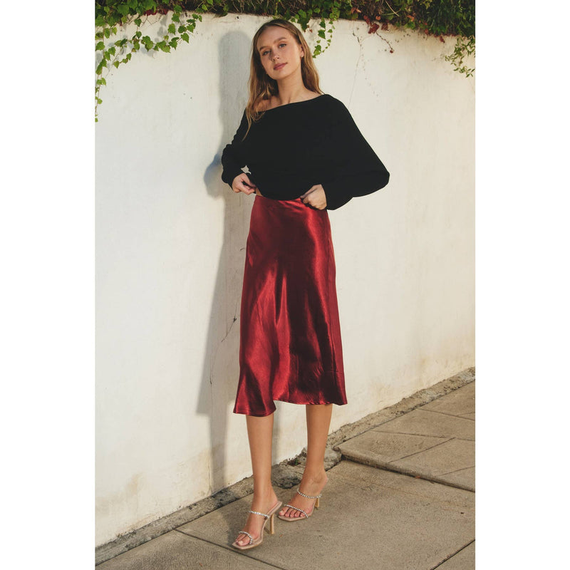 Reflection A - Line Midi Skirt - Dress Forum - Terra Cotta Gorge Co.