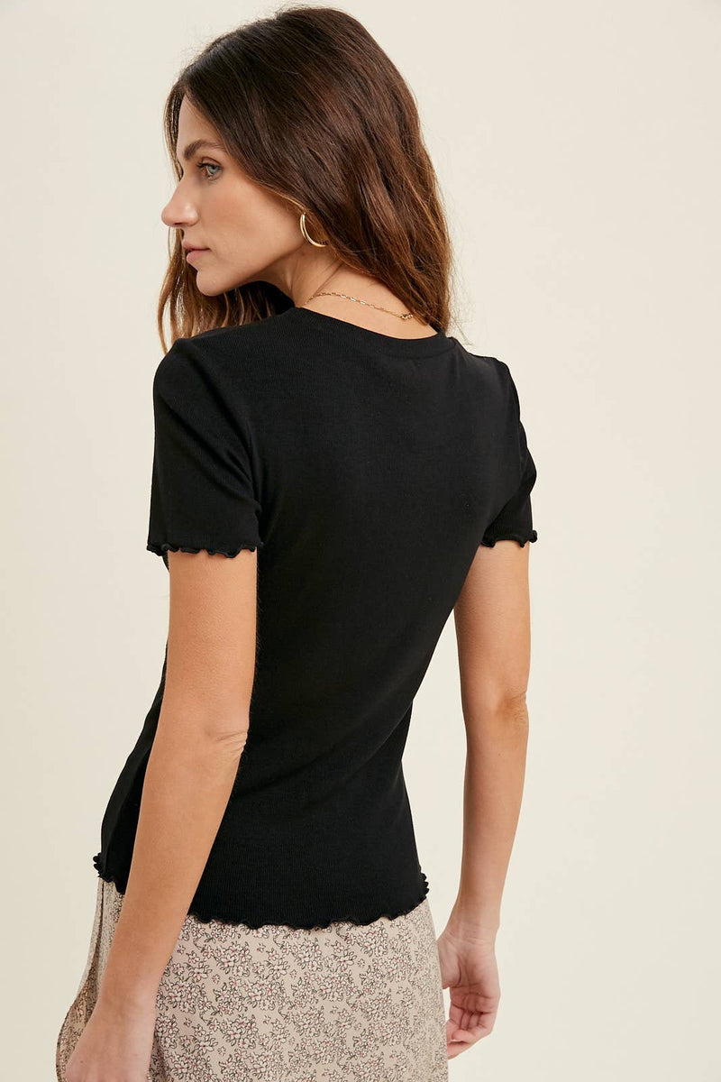 RIBBED KNIT TEE - Wishlist Apparel - Terra Cotta Gorge Co.