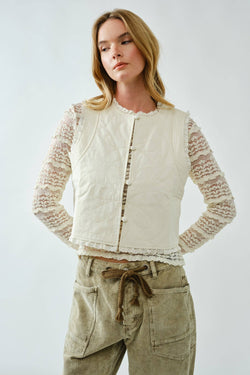 Ruffle Vest - Aaron & Amber - Terra Cotta Gorge Co.