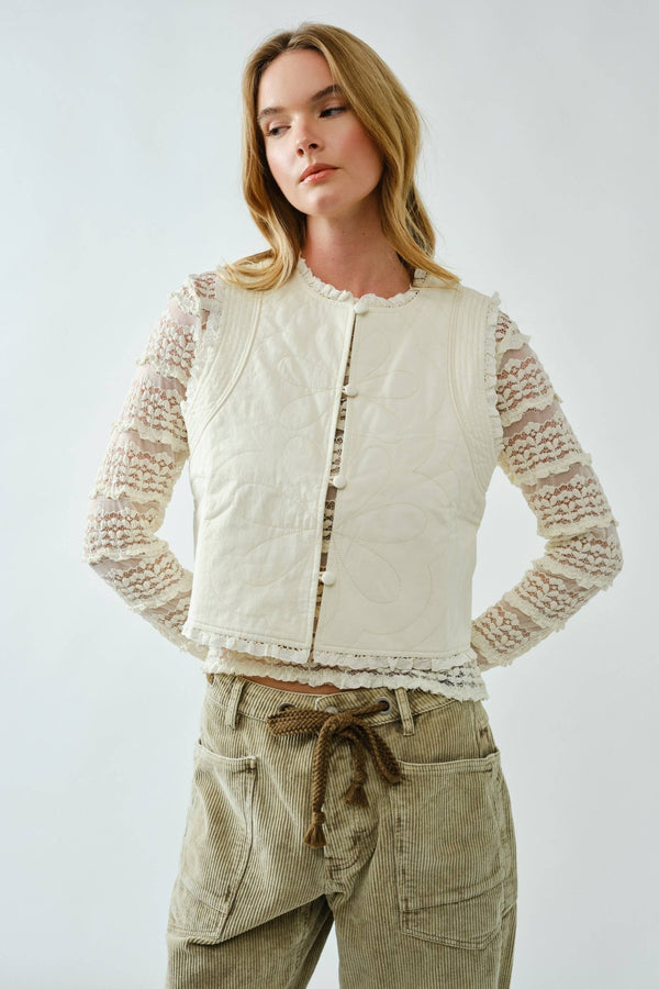 Ruffle Vest - Aaron & Amber - Terra Cotta Gorge Co.