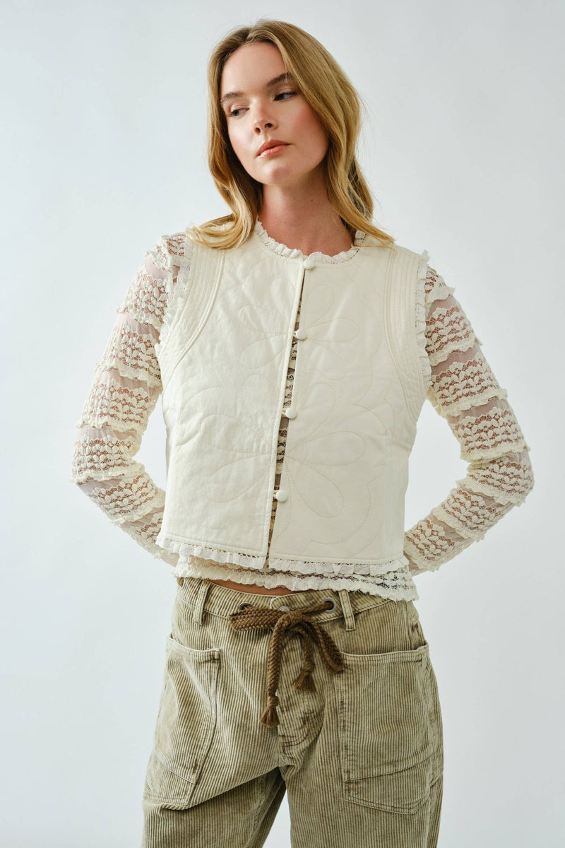 Ruffle Vest - Aaron & Amber - Terra Cotta Gorge Co.
